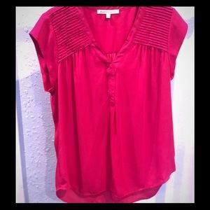 Daniel Rainn pink capped sleeve blouse